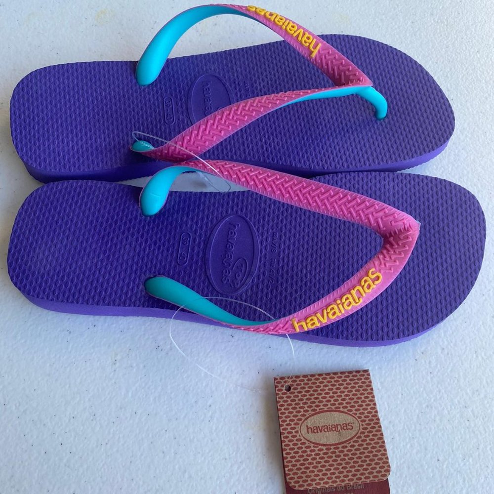 🌻HAVAIANAS |Top Raspberry Men's Flip-Flops - Picture 3 of 7